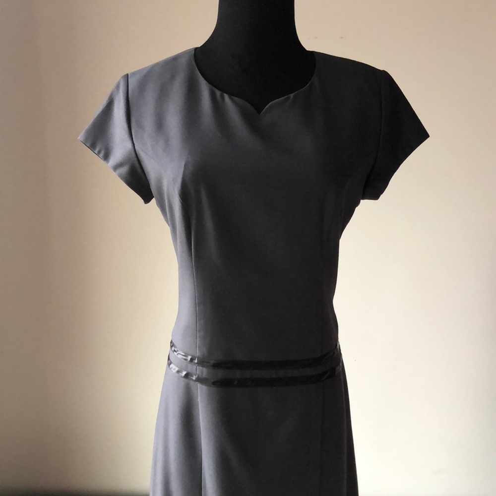 Custom Tailored Gray Dress